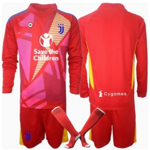 Juventus Brankářské Dětské Domácí dres komplet 2024-25 Dlouhý Rukáv (+ trenýrky)